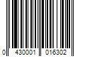 Barcode Image for UPC code 0430001016302