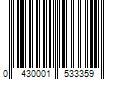 Barcode Image for UPC code 0430001533359