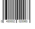 Barcode Image for UPC code 0430002020063