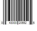 Barcode Image for UPC code 043000205525