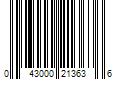 Barcode Image for UPC code 043000213636