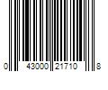 Barcode Image for UPC code 043000217108