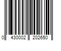 Barcode Image for UPC code 0430002202650