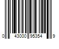 Barcode Image for UPC code 043000953549