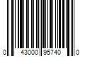 Barcode Image for UPC code 043000957400