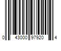 Barcode Image for UPC code 043000979204