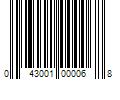 Barcode Image for UPC code 043001000068