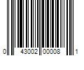 Barcode Image for UPC code 043002000081