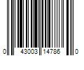 Barcode Image for UPC code 043003147860