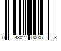 Barcode Image for UPC code 043027000073