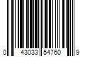 Barcode Image for UPC code 043033547609