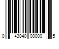 Barcode Image for UPC code 043040000005