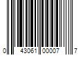 Barcode Image for UPC code 043061000077