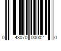 Barcode Image for UPC code 043070000020