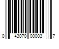 Barcode Image for UPC code 043070000037