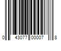 Barcode Image for UPC code 043077000078