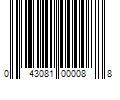 Barcode Image for UPC code 043081000088