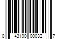 Barcode Image for UPC code 043100000327