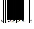 Barcode Image for UPC code 043100001287