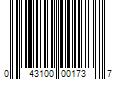 Barcode Image for UPC code 043100001737