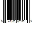 Barcode Image for UPC code 043100003359