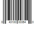 Barcode Image for UPC code 043100003540