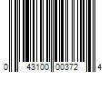 Barcode Image for UPC code 043100003724