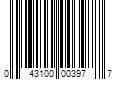 Barcode Image for UPC code 043100003977