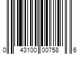 Barcode Image for UPC code 043100007586