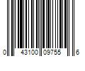 Barcode Image for UPC code 043100097556