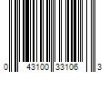 Barcode Image for UPC code 043100331063