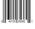 Barcode Image for UPC code 043100353621