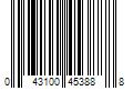 Barcode Image for UPC code 043100453888