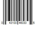 Barcode Image for UPC code 043100460305