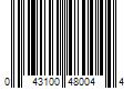 Barcode Image for UPC code 043100480044