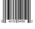 Barcode Image for UPC code 043100540502