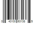 Barcode Image for UPC code 043100631385