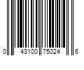 Barcode Image for UPC code 043100750246