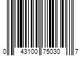 Barcode Image for UPC code 043100750307