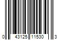 Barcode Image for UPC code 043125115303