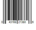 Barcode Image for UPC code 043168213806