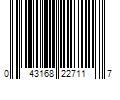 Barcode Image for UPC code 043168227117