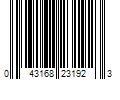 Barcode Image for UPC code 043168231923