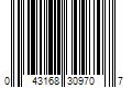 Barcode Image for UPC code 043168309707