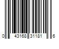 Barcode Image for UPC code 043168311816