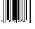 Barcode Image for UPC code 043168400541