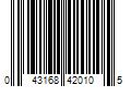 Barcode Image for UPC code 043168420105