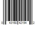 Barcode Image for UPC code 043168421942