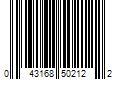 Barcode Image for UPC code 043168502122