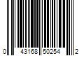 Barcode Image for UPC code 043168502542